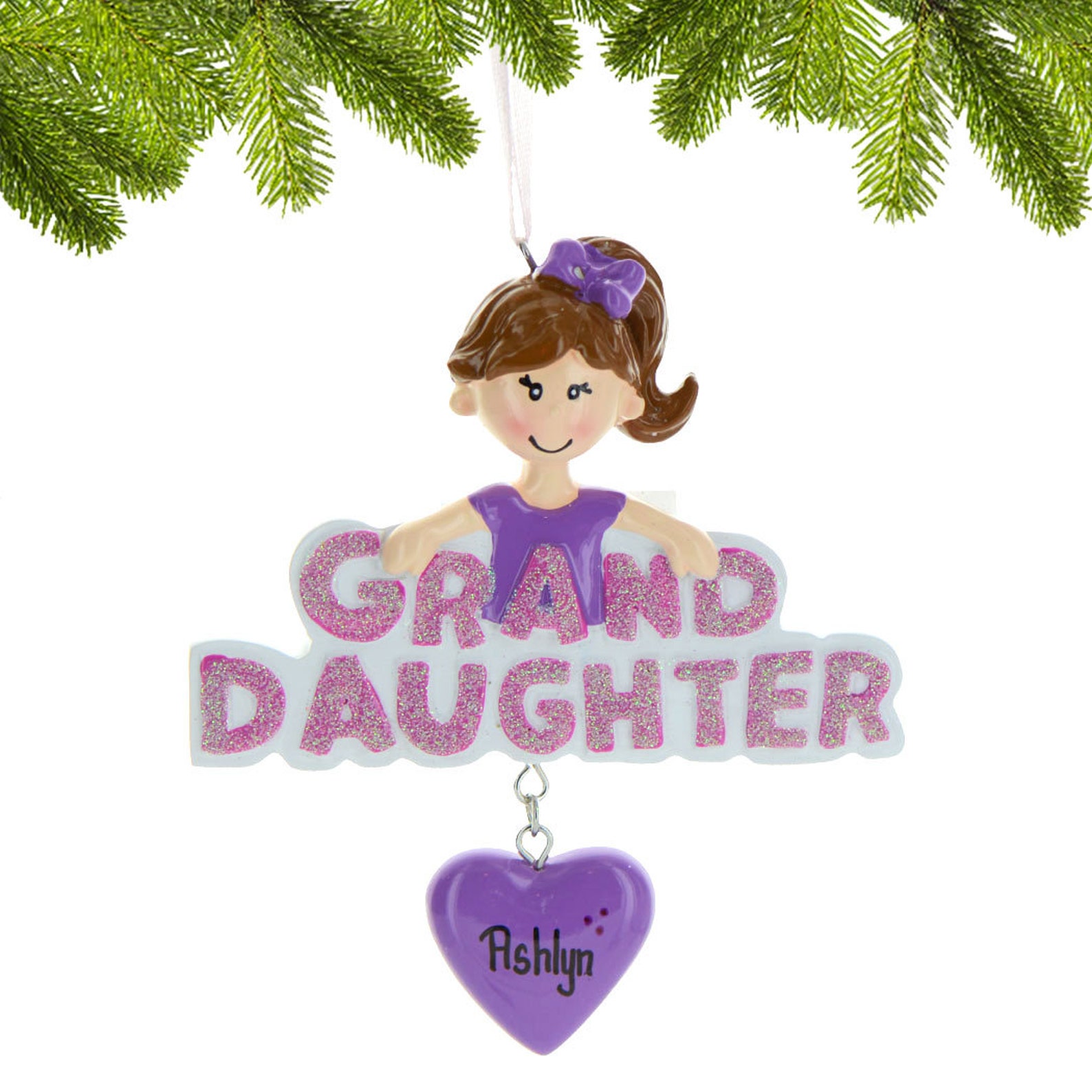 Personalized Granddaughter Christmas Ornament Granddaughter Etsy