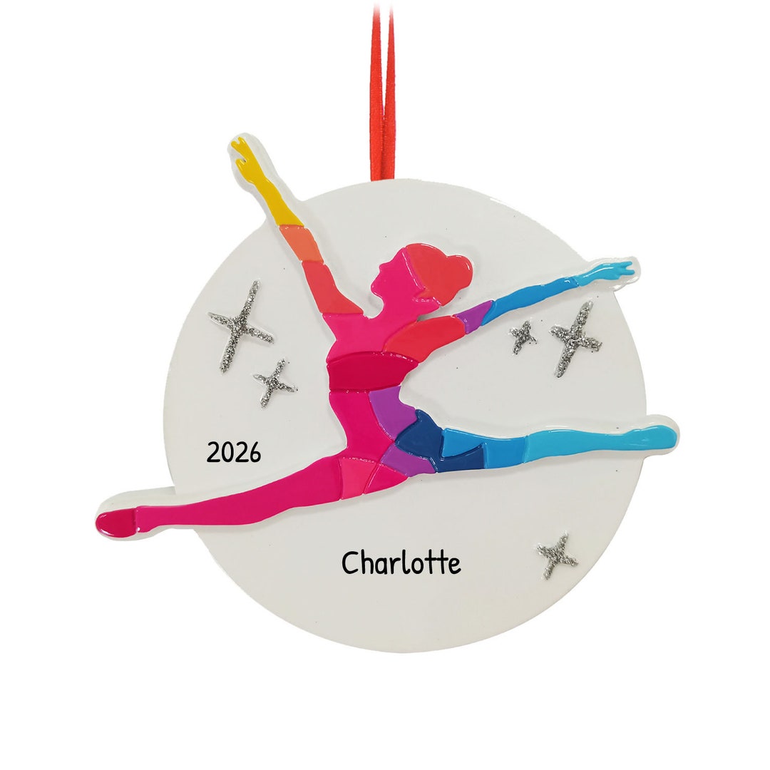 Personalized Gymnastics Ornament for Girl Gifts for Gymnasts