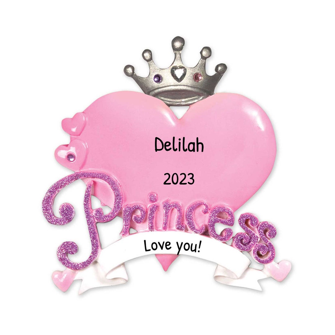 Homemade princess christmas ornaments