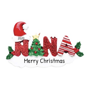 Personalized Nana Ornament 2023 - Grammy Ornament, Grandmother Ornament, Grandparents Ornament - Free Customization with Gift Box