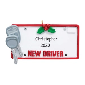Personalized New Driver Ornament 2023 - Drivers License Christmas Ornament 2023, Student Driver Ornament - New Driver - Free Customization