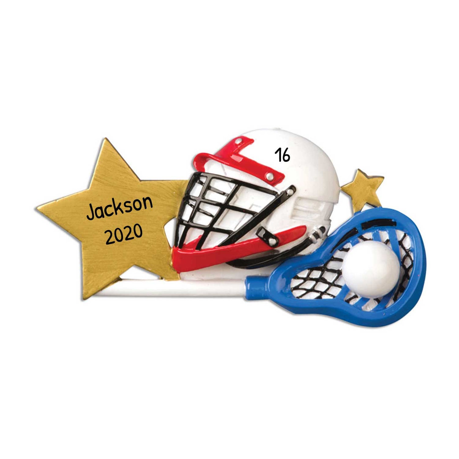 Lacrosse Christmas Ornament 
