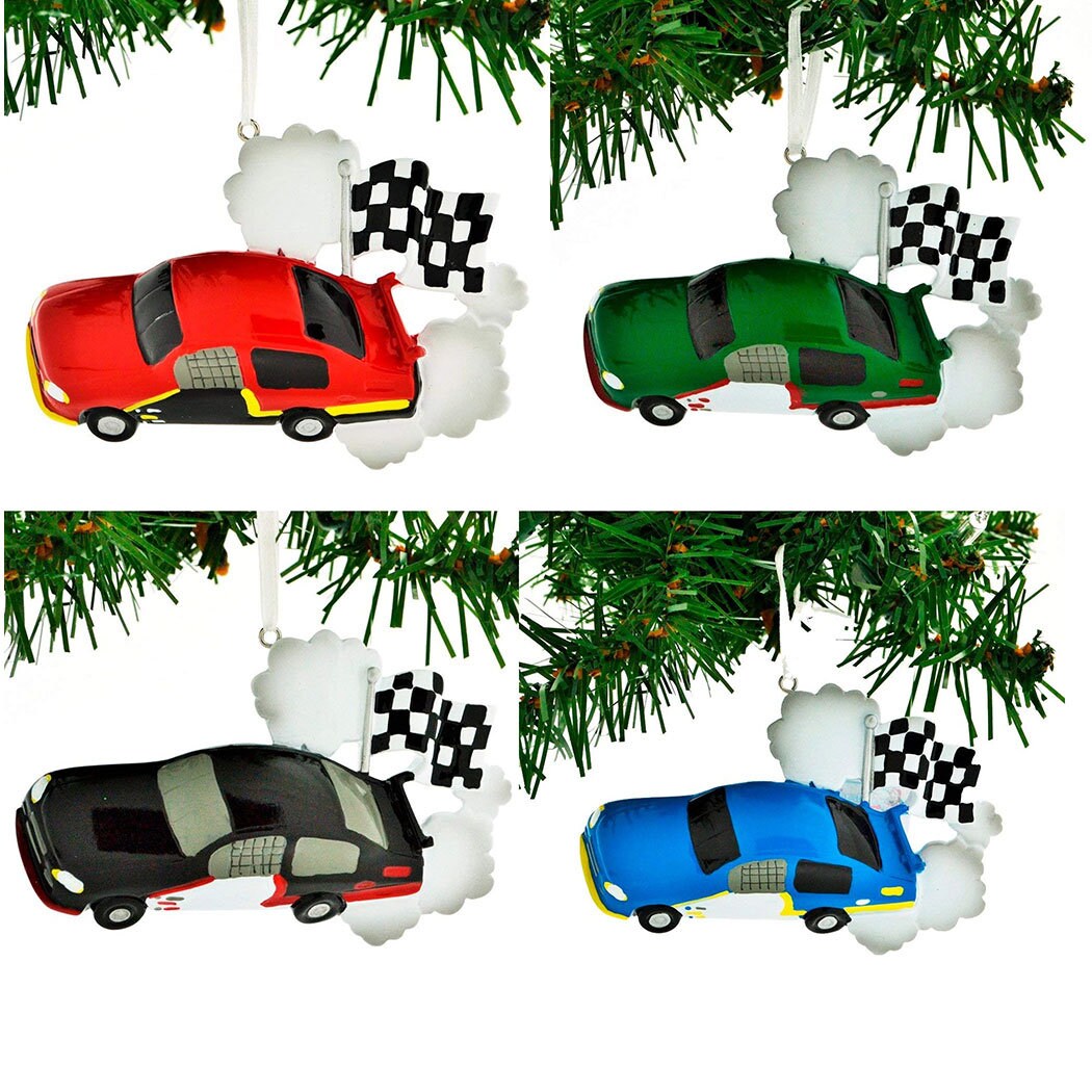 Personalized Race Car Ornament Racing Christmas Ornament Etsy