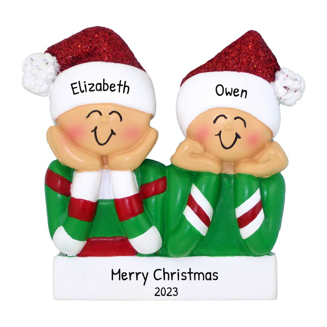 Personalized Couple Ornament Couple Christmas Ornament Etsy