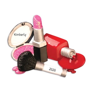 Personalisierte Make-up-Verzierung - Lippenstift-Verzierung, Nagellack-Verzierung, Kosmetik-Mode-Verzierung - Kostenlose Anpassung mit Geschenkbox