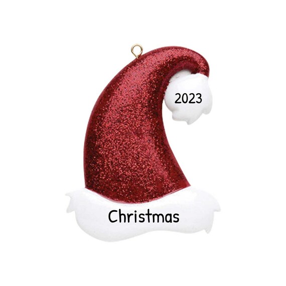 Personalized Christmas Santa Ornament, Santa Claus Ornaments, Santa Hat Ornament, Customized Ornament, Christmas Decoration,Stocking Stuffer