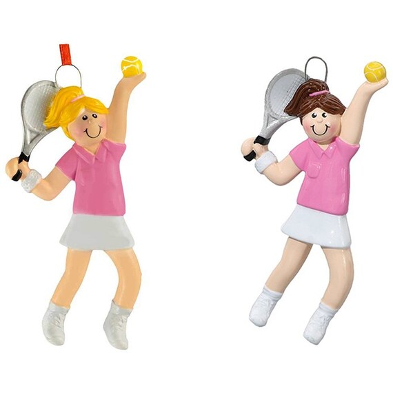 Tennis Girl Christmas Ornament Personalized Tennis Ornament Custom Tennis Boy Ornament,Sports Ornament,Gift for Tennis Players 4.25x2.5