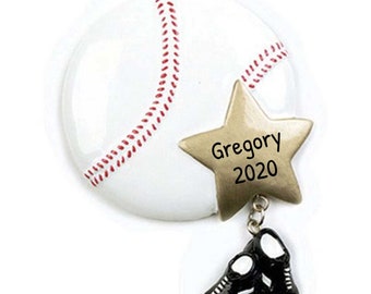 Personalized Baseball Ornament 2023 - Sports Ornaments, World Series Ornament, Coach Ornament - Baseball Star - Free Customization