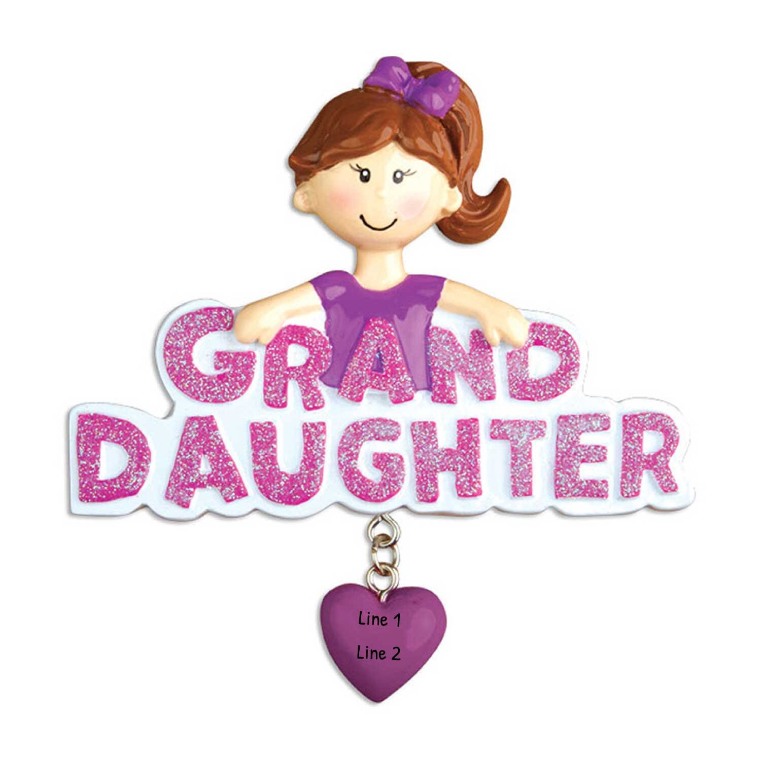 Personalized Granddaughter Christmas Ornament Granddaughter Etsy