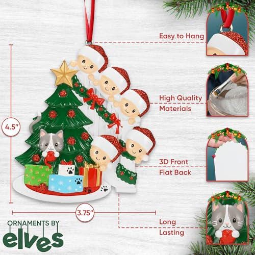 クリスマス 5人家族用オーナメント、5人家族、クリスマスオーナメント 