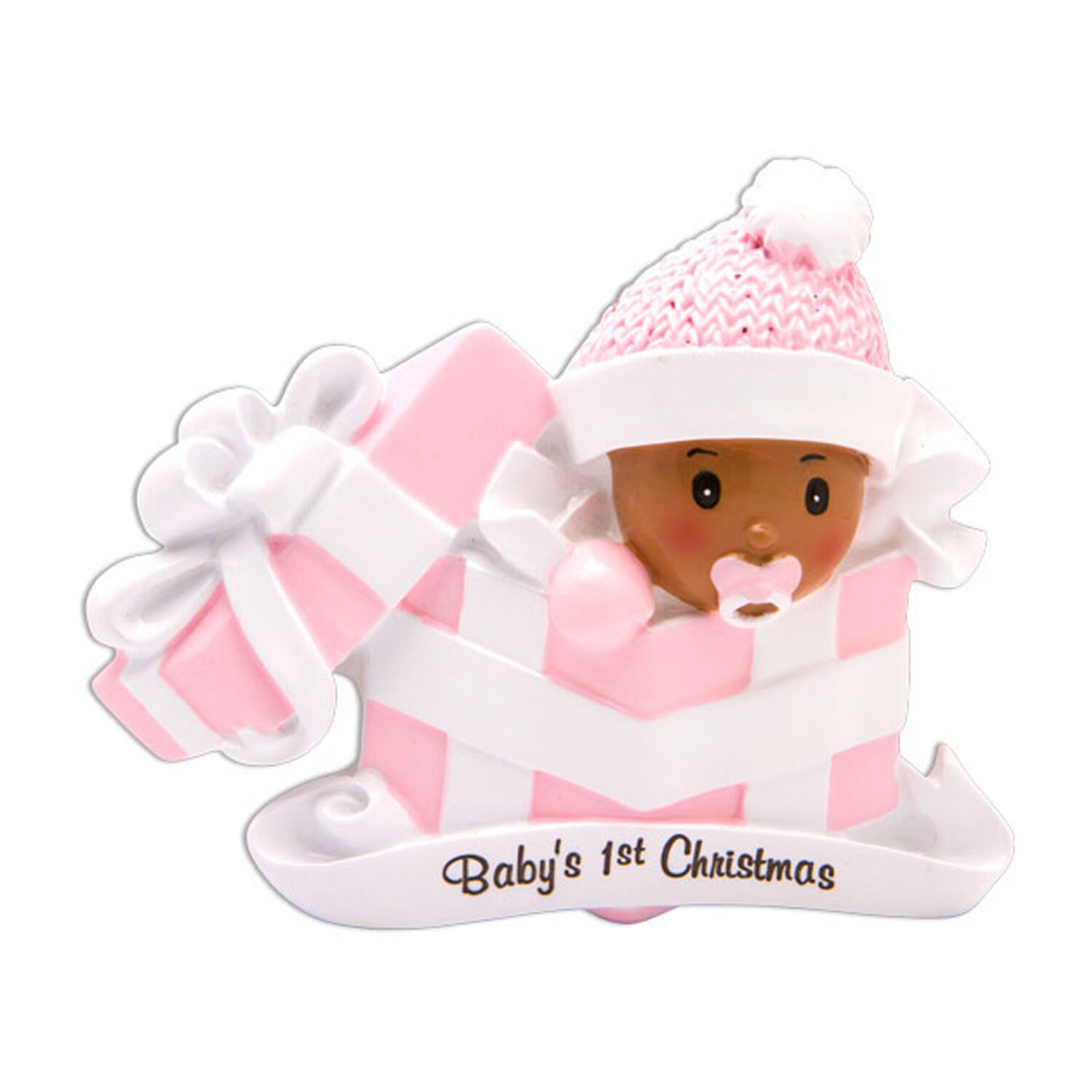 Personalized African American Baby Girl Christmas Ornament - Custom Keepsake For Toddler, Giftable Box - View #9