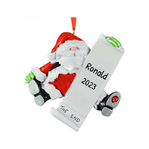 Personalized Christmas Santa Ornament, Santa Claus Ornaments, Santa Claus Decoration for Tree, 2023 Christmas Ornaments, Santa Gift For Kid