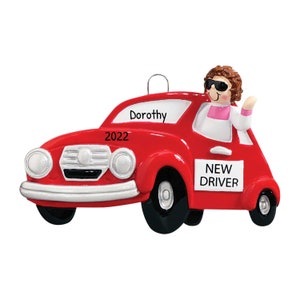 Personalized New Driver Ornament 2023 - Drivers License Christmas Ornament, Student Driver Ornament - New Driver Girl - Free Customization