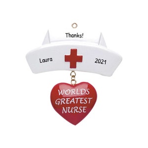 Personalized Medical Ornament - Nurse Ornaments, Doctor Ornaments, Medical Profession - Greatest Nurse - Free Customization