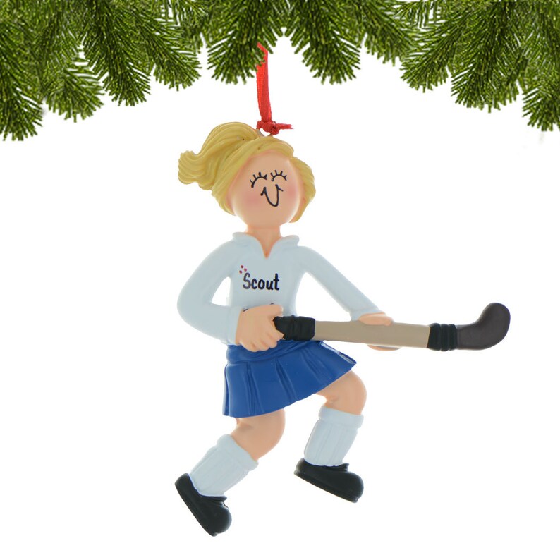 Personalized Field Hockey Ornament Field Hockey Christmas Etsy
