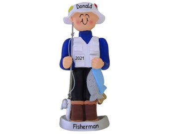 Fishing Ornament Personalized ~ Gift For Fisherman