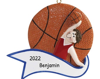 Personalized Basketball Ornament 2026 - Unique Last Minute Christmas Gift - Workout Basketball Gift - Basketball Coach Ornament - Gym Decor