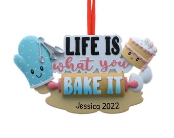 Personalized Baking Ornament, Cooking Ornament, Baking Gift, Kitchen Decoration, Gift For Baker, Chef Ornament, Kitchen Ornament, Mom Gift
