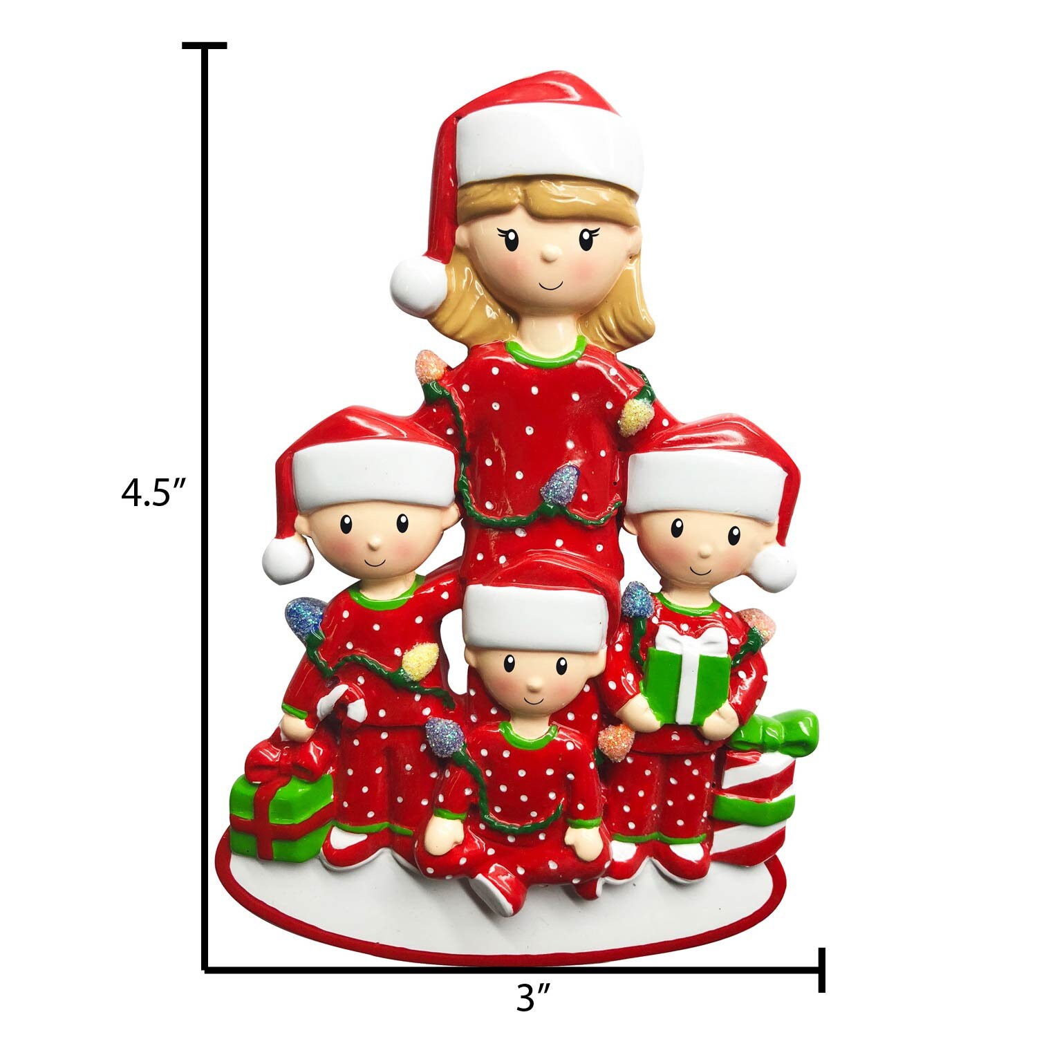 Personalized Single Mom Ornament Mother and 3 Children Etsy UK