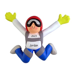 Personalized Skydiving Ornament, Parachute Jump Ornament, Skydiver Gifts, Men Skydiving Ornament, Parachuting Ornament, Extreme Sports Gift