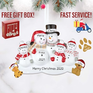 Décoration de famille enceinte, Décoration de Noël pour famille, Décoration de Noël enceinte, Décoration de famille enceinte, Cadeau pour les parents, Ornement personnalisé