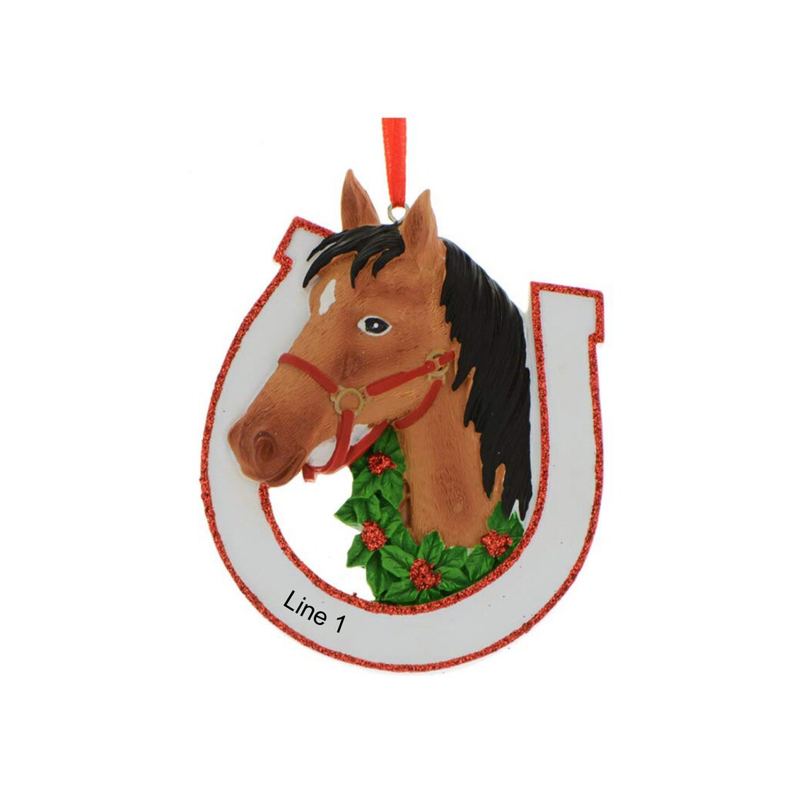 Personalized Horse Ornament Horse Christmas Ornament Custom Etsy