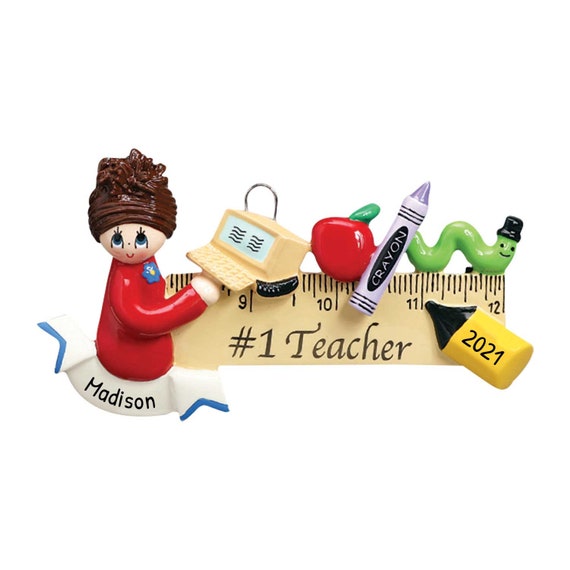 Personalized Teacher Ornament 2026, New Teacher Ornament, Elementary Teacher Gift, Teacher Gift, Personalized Gift, Teacher Xmas Ornament