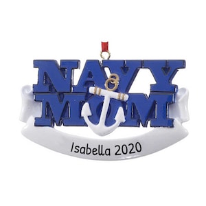 Personalized US Navy Christmas Ornaments - US Navy Products, Navy Officer Ornament - Navy Mom - Free Customization