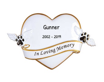 Personalized Pet Ornaments 2023 - Christmas Pet Memory Ornament RIP Memorial Pets Passed Away Ornament - Free Customization