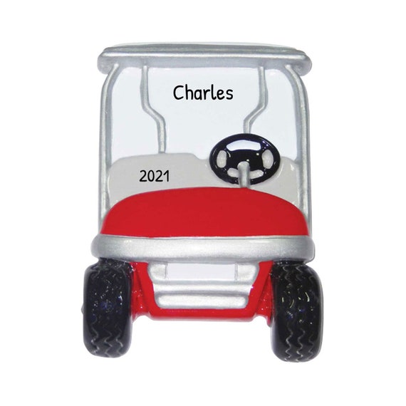Golf Ornament, Golf Christmas Ornament, Golf Cart Ornament, Personalized Gift For Men, Golfing Decoration, Xmas Decoration, Golf Lovers Gift