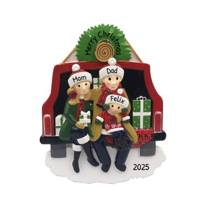 Personalized Family Christmas Ornament 2024, Car Ornament Family of 3, First Christmas, Custom Family Of 3 Ornament, Holiday Ornament