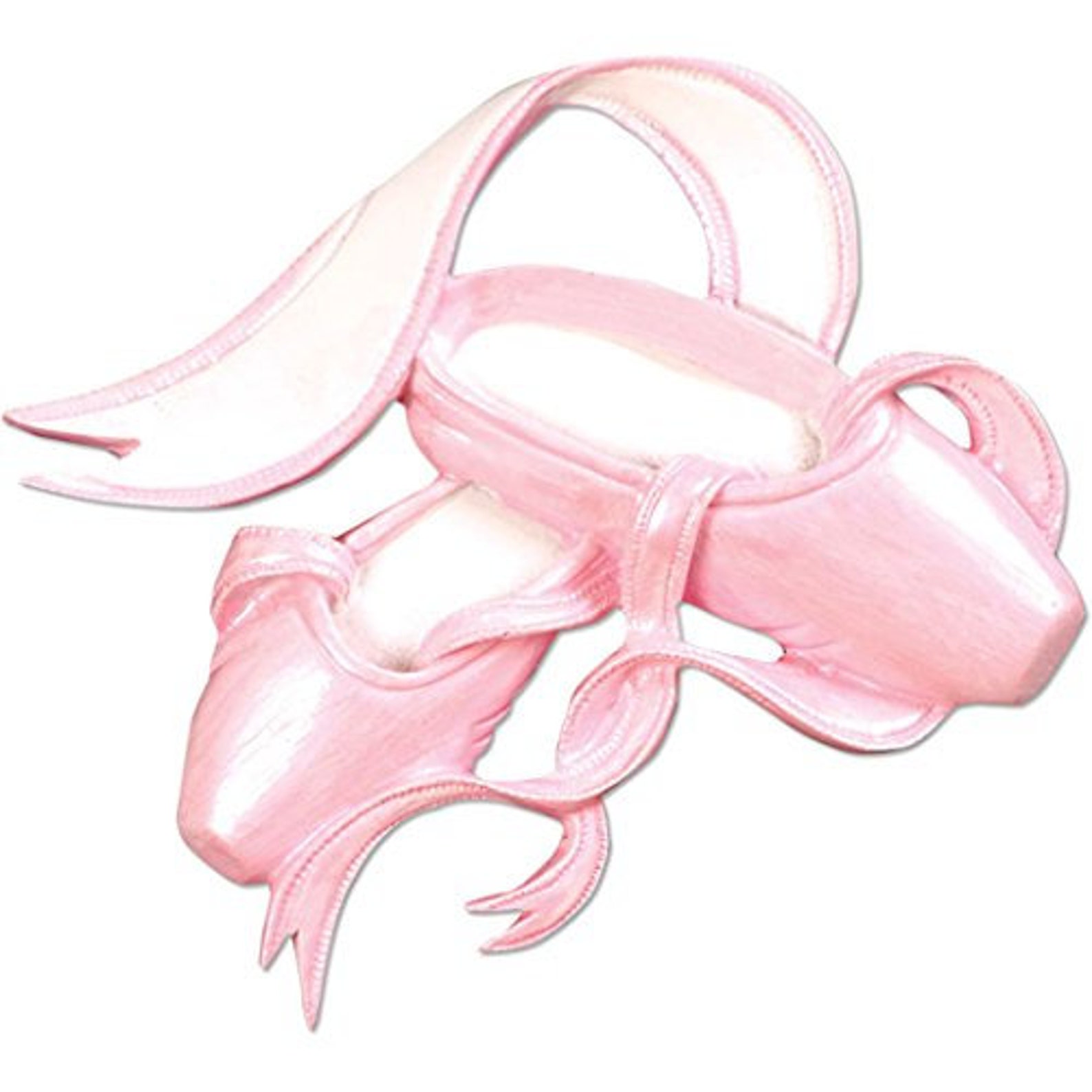 personalized child-pink ballet shoes christmas ornament for tree 2018 - ballerina dancer pointe slippers ribbon - free customiza