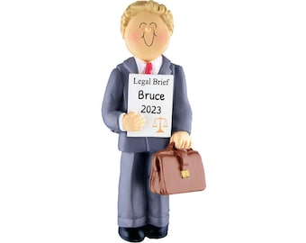 Lawyer Ornament, Custom Name Ornament, Graduation Ornament, Personalized Lawyer Gift, Graduation Gift, Class Of 2026, Graduation Keepsake