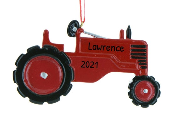 Ornament - Black - PERSONALIZED Farm Tractor Ornament - Black - PERSONALIZED Farm Tractor