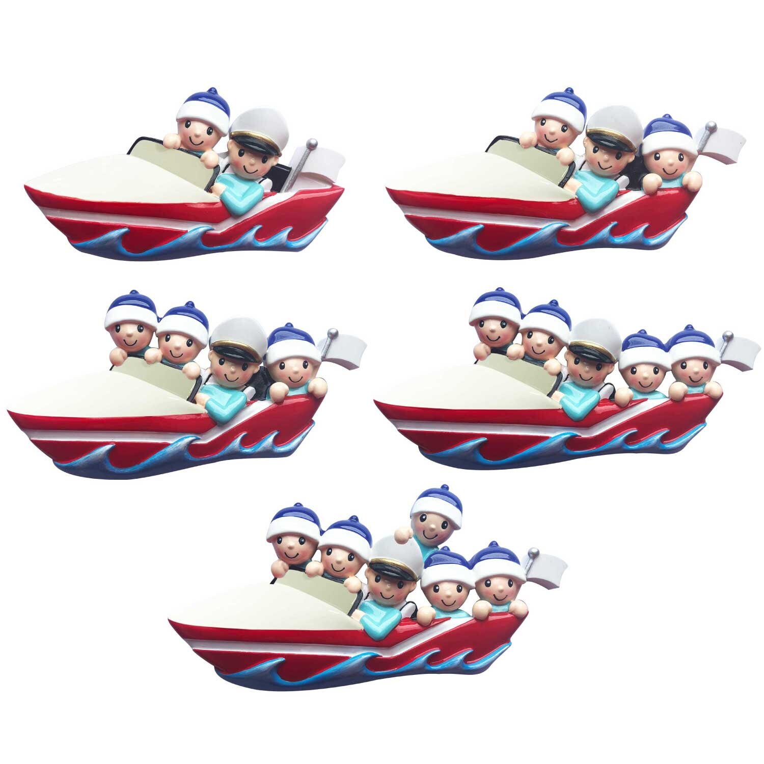 Personalized Boat Ornament Speed Boat Christmas Ornament Etsy