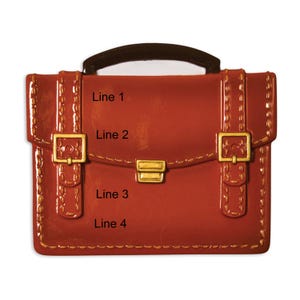 CEO Ornament, Personalized Briefcase Ornament, New Job Ornament, Office Worker Ornament, Boss Day Ornament, Business Suitcase Ornament image 2