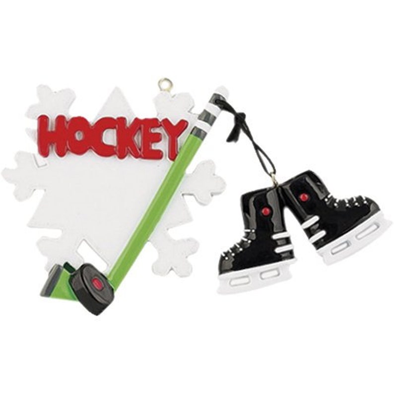 Personalized Ice Hockey Ornament Ice Hockey Christmas Etsy