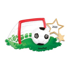 Personalisiertes Fußball Ornament - Fußballspieler Ornament, Fußball Ball Ornament 2023 - Fußballtor - Kostenlose Anpassung