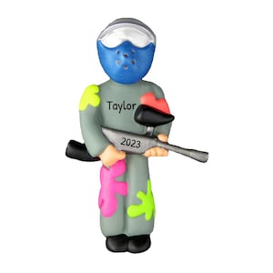 Paintball Ornament, Personalized Gift, Birthday Ornament, 2023 Ornament, Paintball Favors, Customizable Gift, Personalized Ornament, Gift