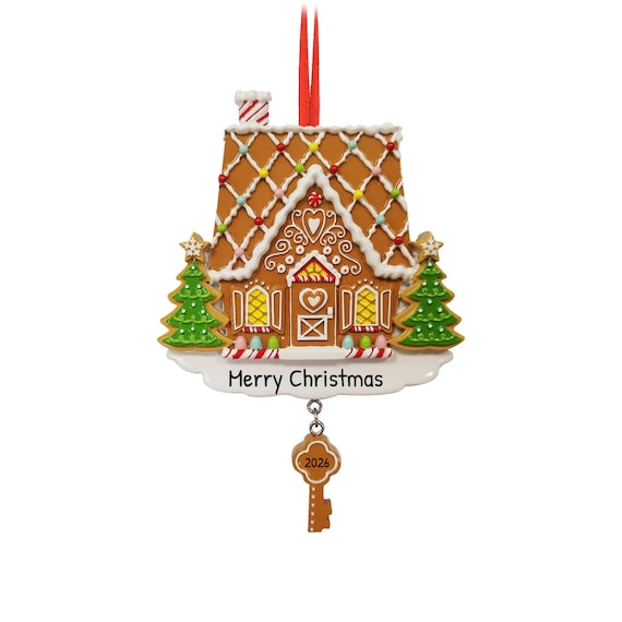 Gingerbread House Ornament, New Home Decor, Christmas Ornament, Xmas Decoration, Holiday Accent Ornament, Gingerbread Winter Decoration