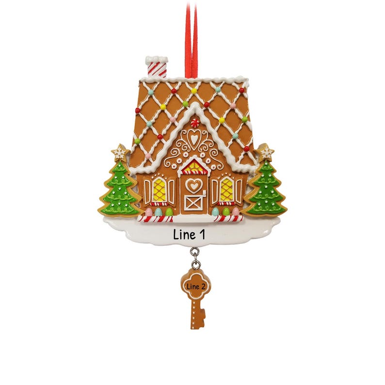 Enfeite de Casa de Gengibre, Decoração para Casa Nova, Enfeite de Natal, Decoração Natalina, Enfeite Decorativo para as Festas, Decoração de Inverno de Gengibre imagem 2