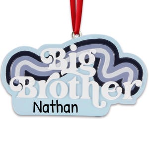 Personalized Sibling Christmas Ornaments 2025 - Sibling Ornament Big Brother Ornament Gift for Siblings Christmas Ornament for Brother Decor
