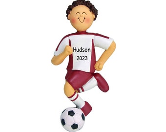 Pojke med fotbollsprydnad ~ Fotbollsspelarepresent ~ Bilberlock för män ~ Födelsedagspresent till vän ~ Sporttrofépresent till son ~ Ryggsäckberlock