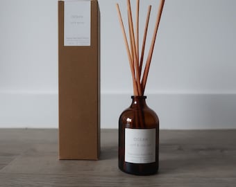 Ocean Natural Reed Diffuser 100ml Amber Bottle