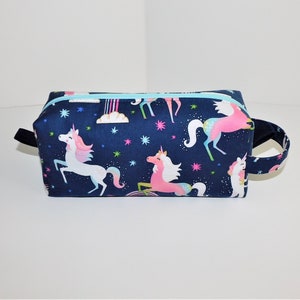 Transparent Unicorn Pencil Case Big Zipper