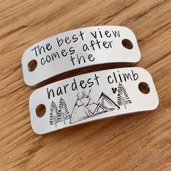 Hiking Boot Tags, Shoe Clips, Trainer Bling, Motivational Gifts for Hikers, Trail Running, Gifts for Walkers, Hikers, Mountaineers, Climbing