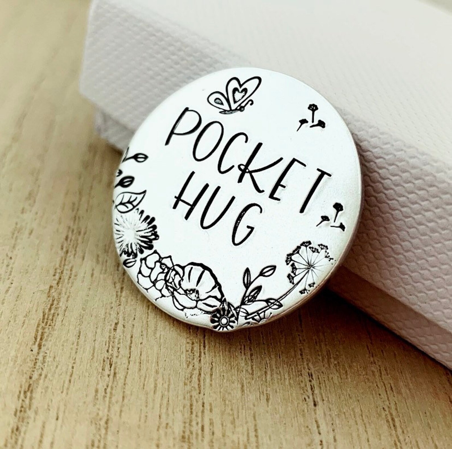 Pocket Hug Coin Traveller Keepsake Cheer up Gift Long Etsy UK