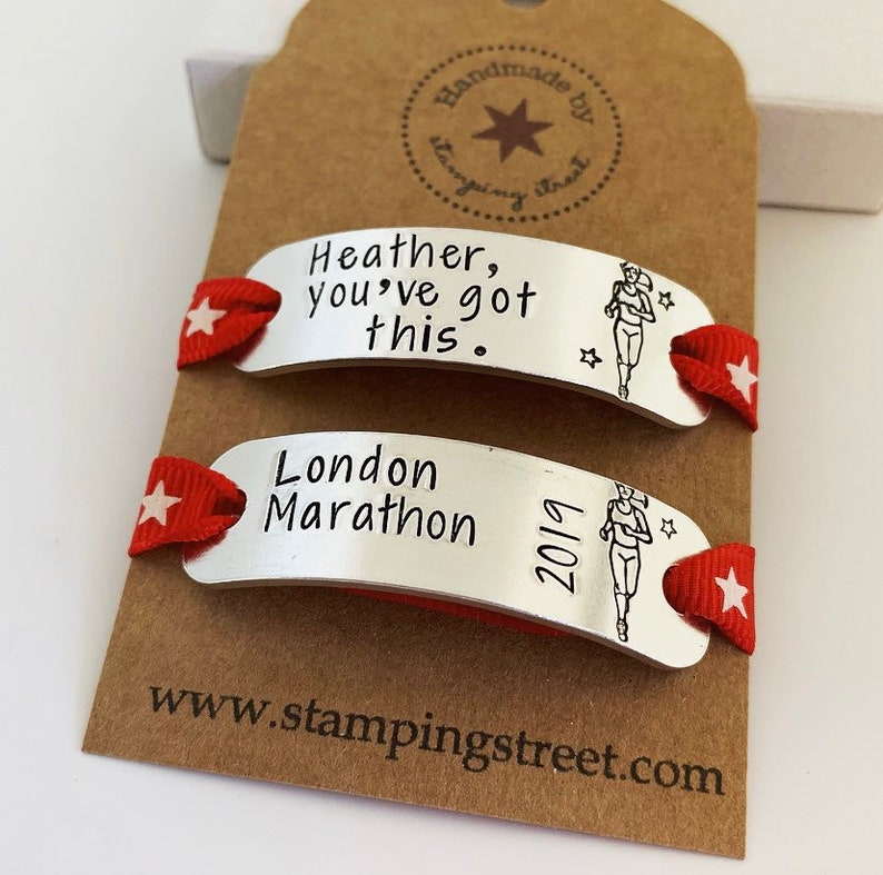 Personalised Trainer Tags Marathon Runners Gift London | Etsy