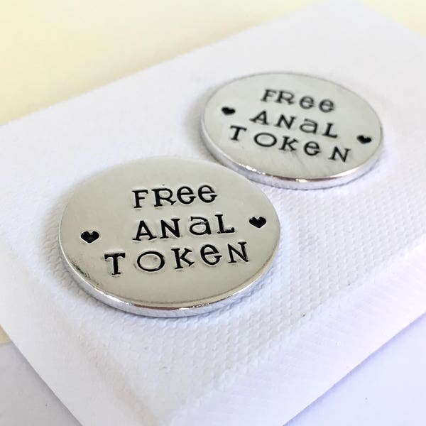 Free Anal Token, Boyfriend Gifts, Gifts for Husband, Rude Sex Game, Valentines Day, Gay Valentine, Adult Fun, Erotic Love, Pride