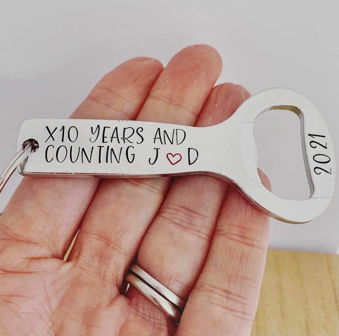 Traditional 10th Wedding Anniversary Gift Personalised Etsy UK